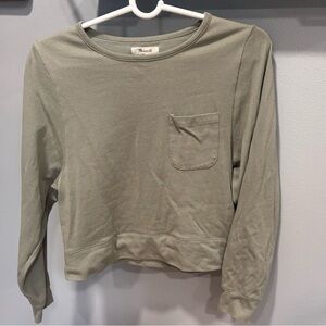 Madewell Olive  Green Long Sleeve Top/sweatshirt